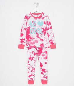 Pijama Infantil Tie Dye - Tam 5 a 14 anos