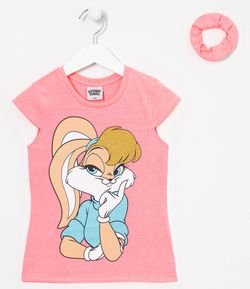 Blusa Infantil Lola Bunny - Tam 5 a 14 anos