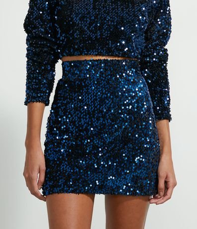 blusa paete renner azul