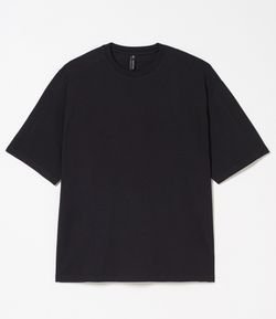 Camiseta Oversized Manga Curta Lisa