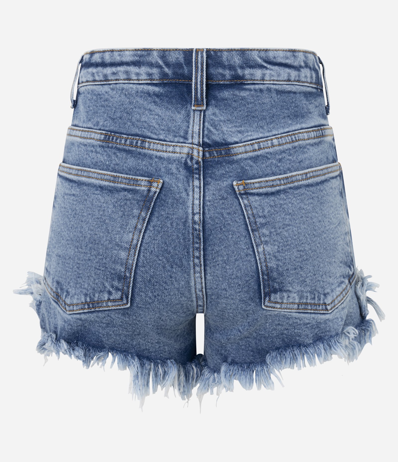Short Hot Pants em Jeans com Barra Desfeita Médio 7