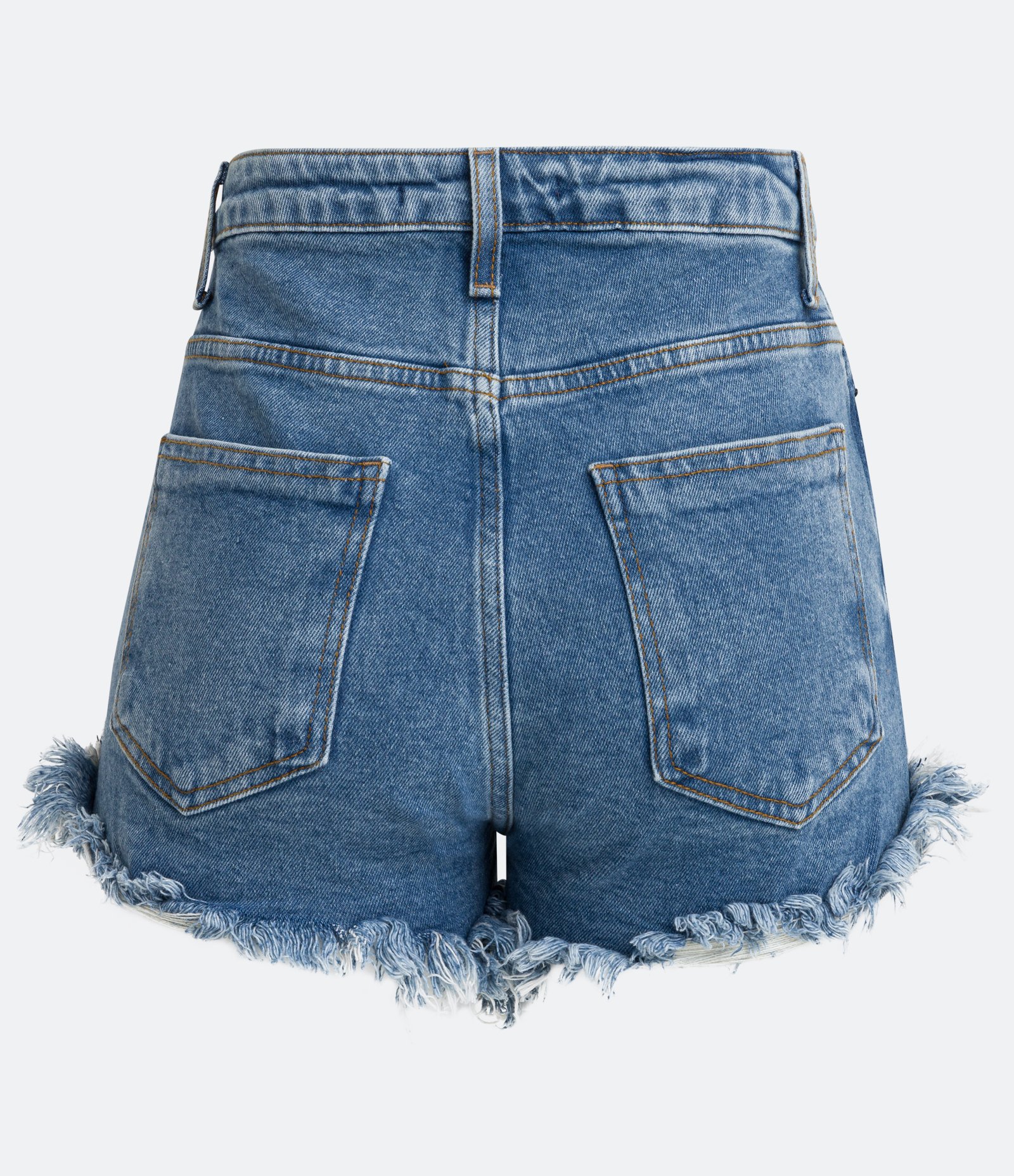 Short Hot Pants em Jeans com Barra Desfeita Azul 5