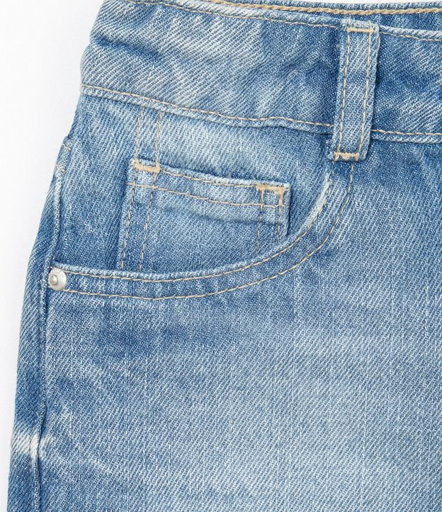 Short Saia Infantil Jeans Com Recortes Tam 5 A 14 Anos Short Saia Infantil Jeans Com Recortes Tam 5 A 14 Anos