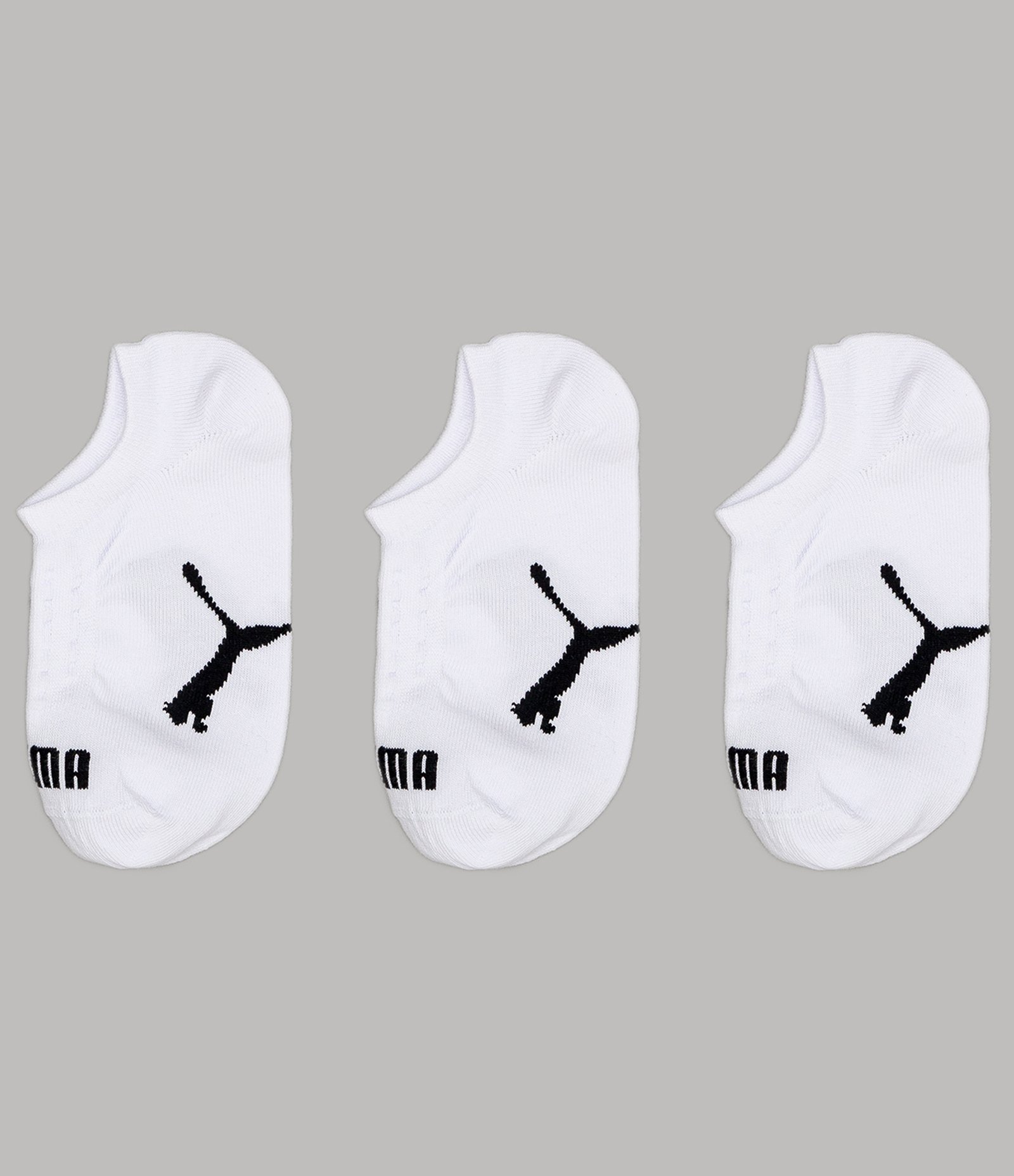 Kit 03 Meias Cano Baixo em Algodão Puma Branco 2