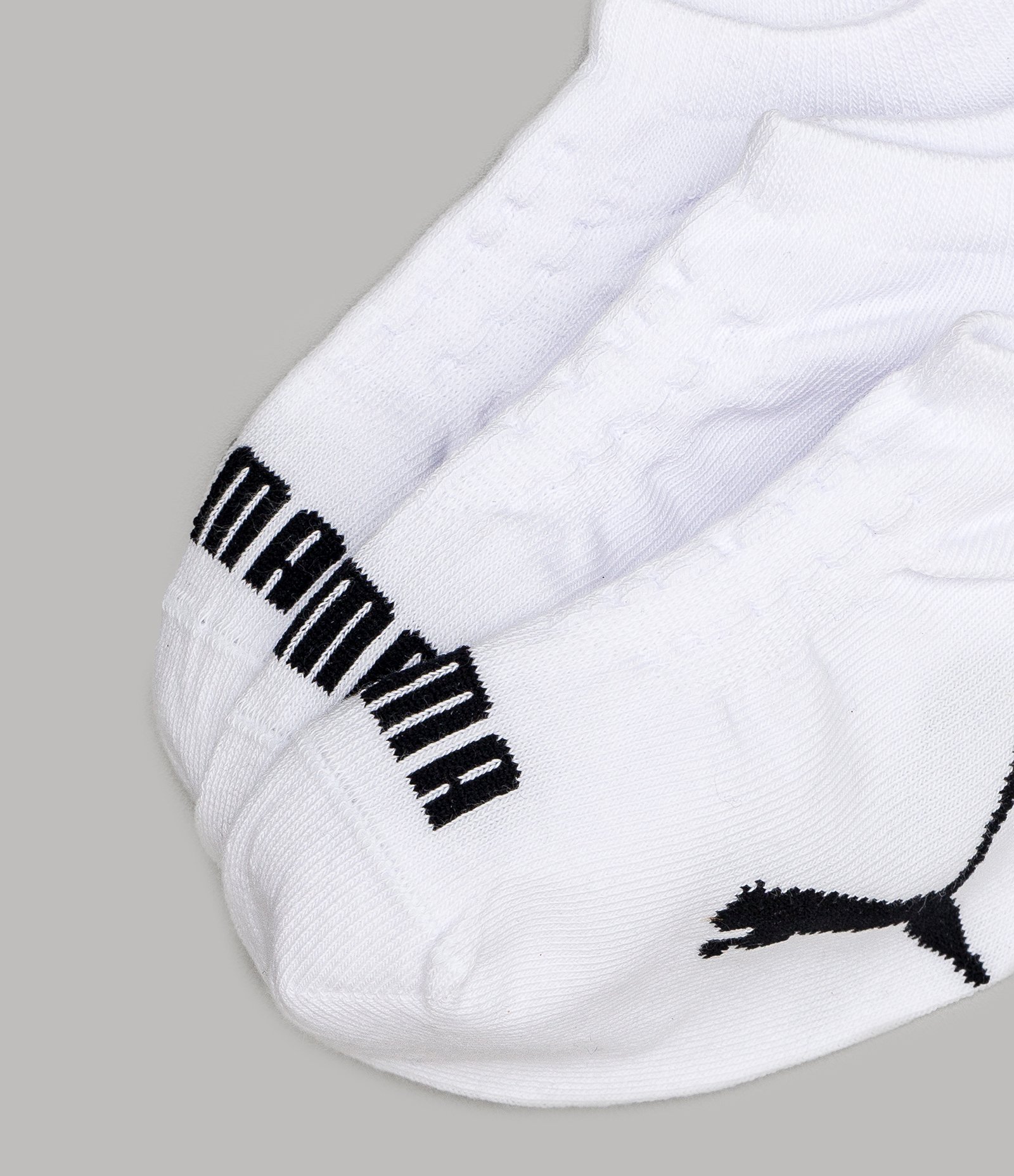 Kit 03 Meias Cano Baixo em Algodão Puma Branco 3
