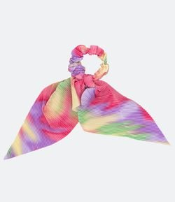 Scrunchie Infantil Estampa Tie Dye com Amarração - Tam U