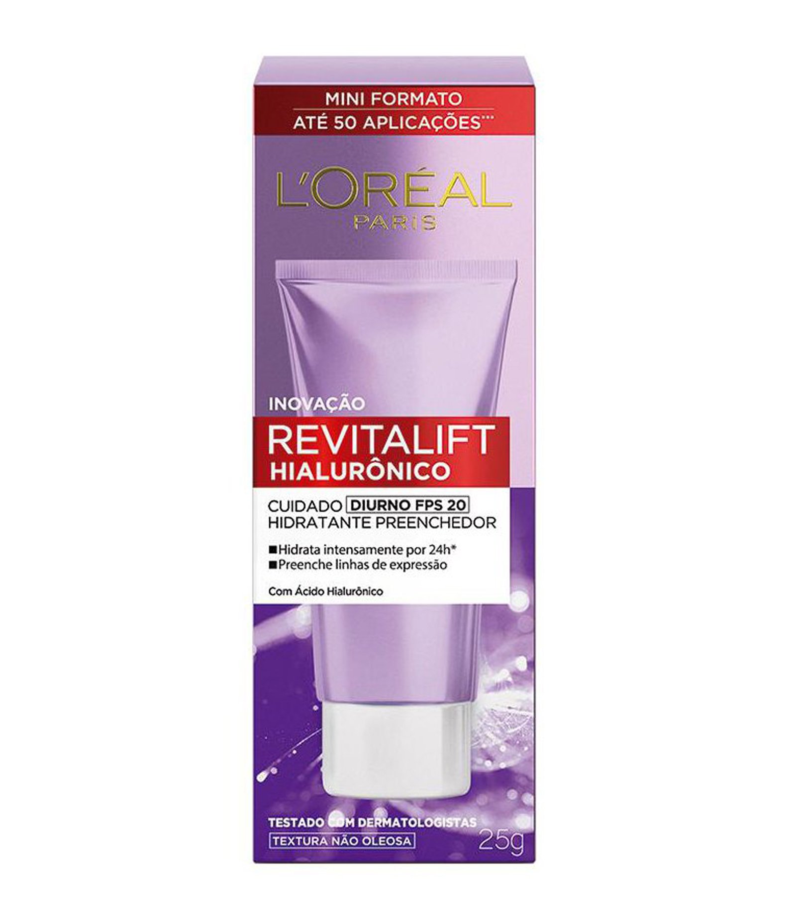 Creme Facial Anti-idade L'Oréal Paris Revitalift Hialurônico Diurno FPS 20 25g 2