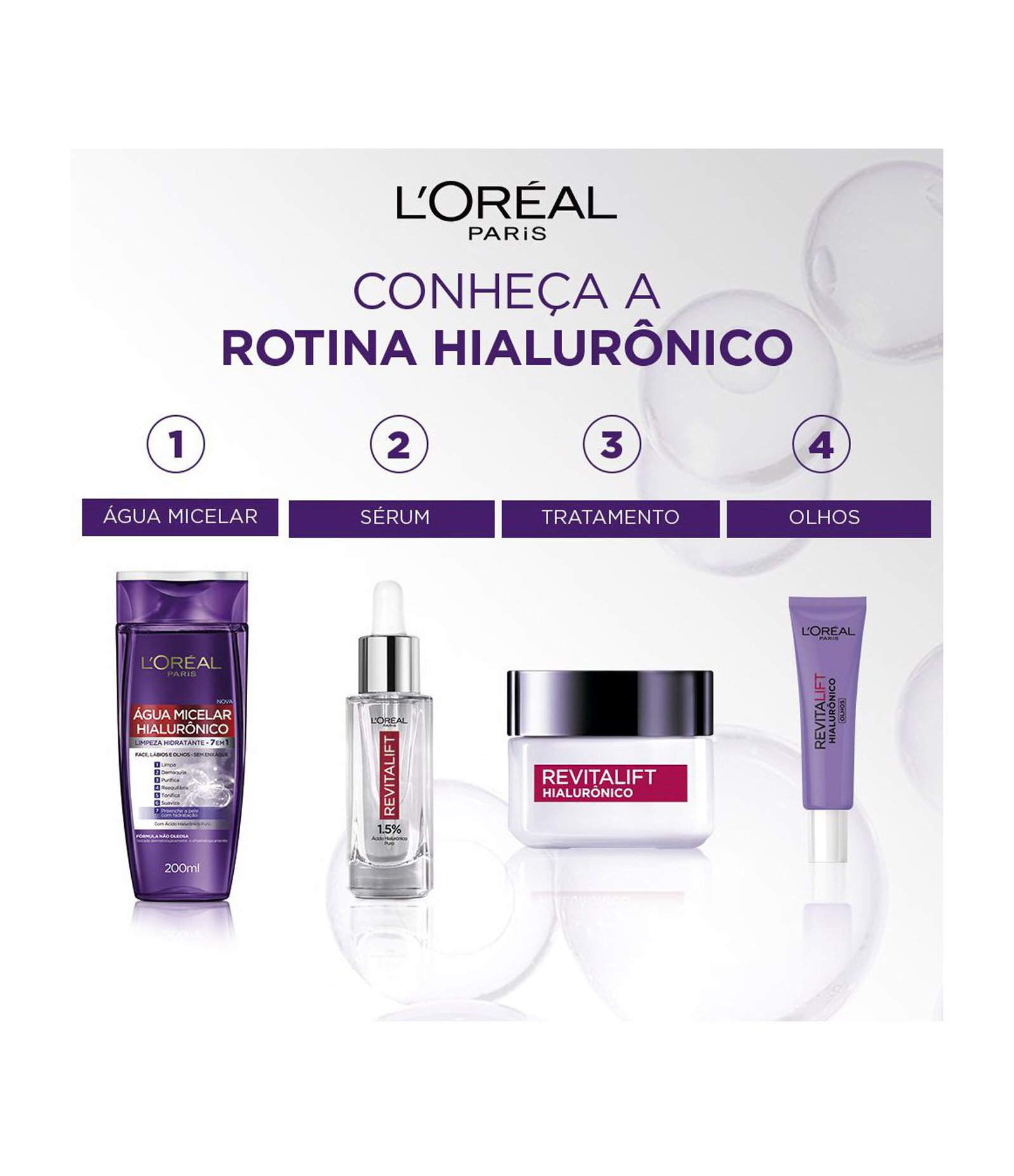 Creme Facial Anti-idade L'Oréal Paris Revitalift Hialurônico Diurno FPS 20 25g 3