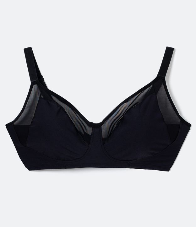 Sutiã sem Bojo com Aro com Detalhe em Tule Curve & Plus Size
