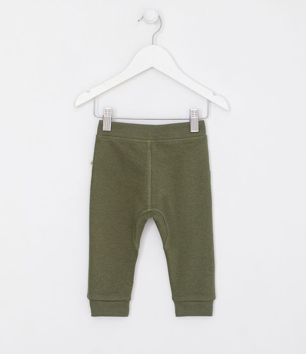 Pantalón Infantil con Bolsillos y Elastico en la Cintura - Talle 0 a 18 meses Verde 2