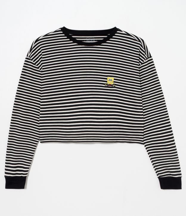 blusa cropped bob esponja