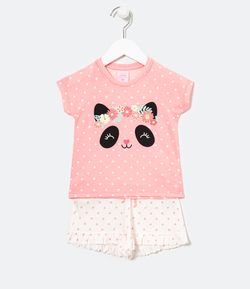 Pijama Infantil Panda - Tam 1 a 4 anos