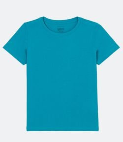 Camiseta Básica em Algodão com Manga Curta