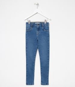 Calça Infantil Jeans Lisa Anatômica Fit Skinny  - Tam 5 a 14 anos