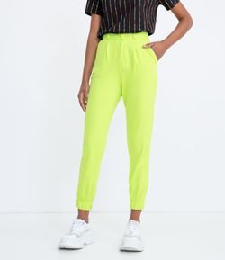 Calça Jogger Sem Estampa Efeito Alfaiataria