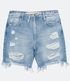 Imagem miniatura do produto Bermuda Slim Jeans con Rotos Azul 5