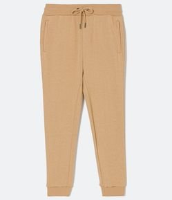 Calça Jogger em Moletom com Cós Elástico e Bolsos