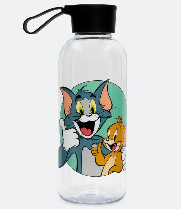 Garrafa Plástico Estampa Tom e Jerry