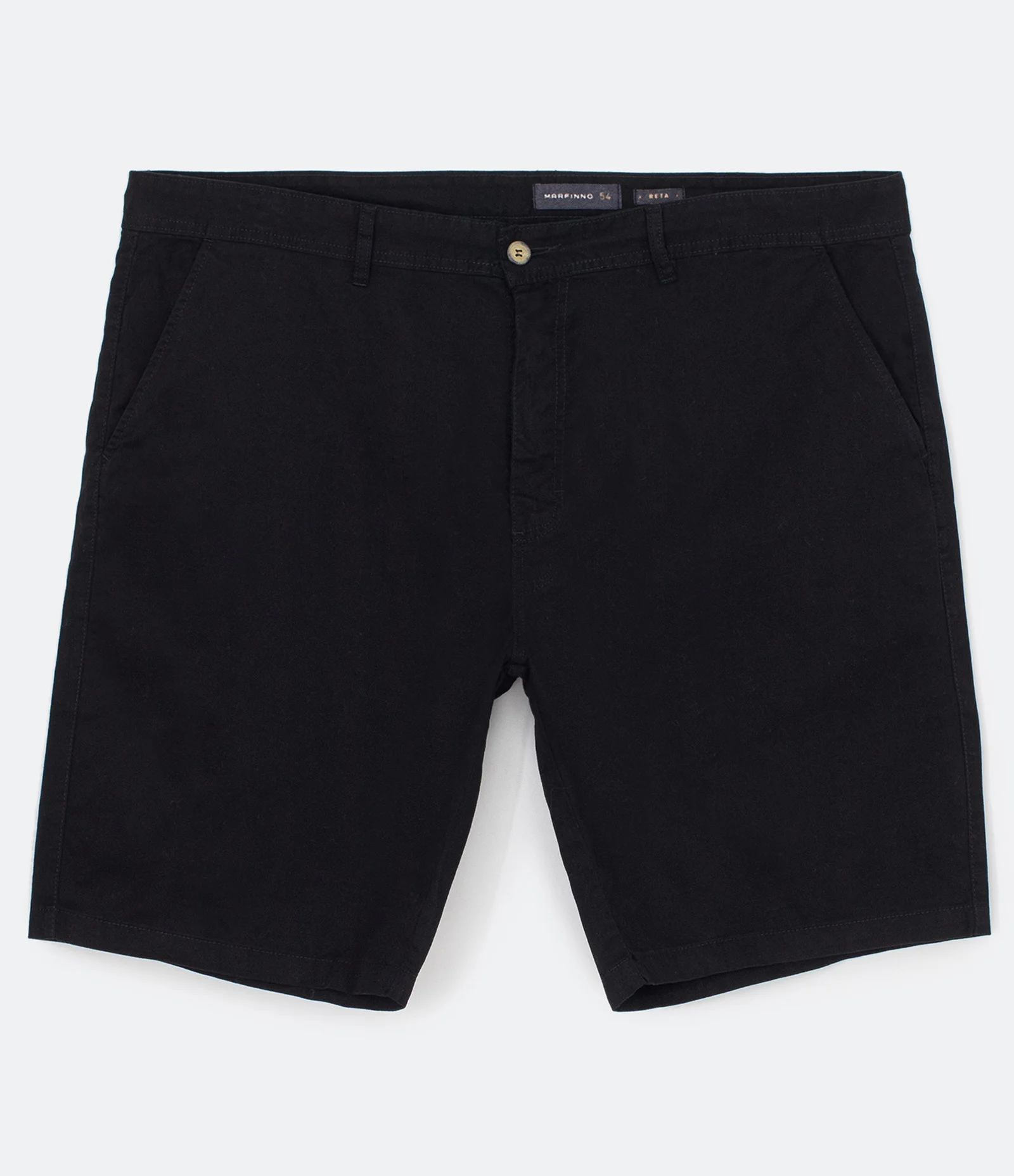 Bermuda Reta em Sarja com Bolso Dourado 1