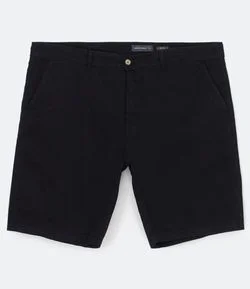 Bermuda Reta em Sarja com Bolso