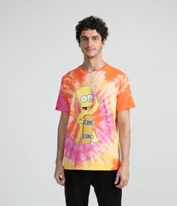 Camiseta Manga Curta Estampa Bart Skate