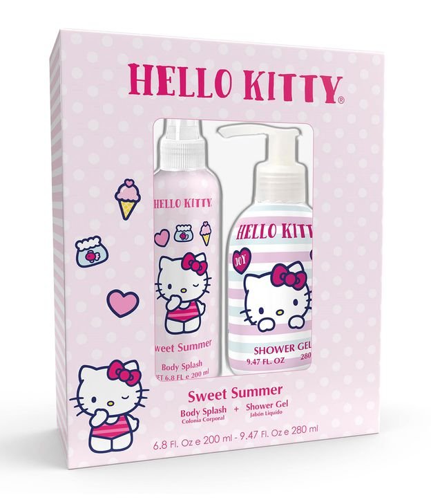 Kit Body Splash Hello Kitty Sweet Summer + Shower Gel KIT 1