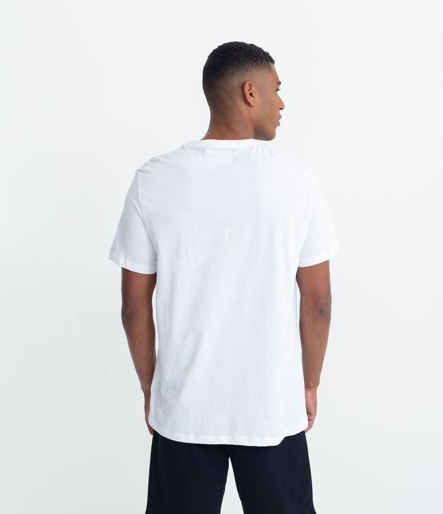 Camiseta Manga Curta de Pijama em Algodão | Viko | Branco | GG