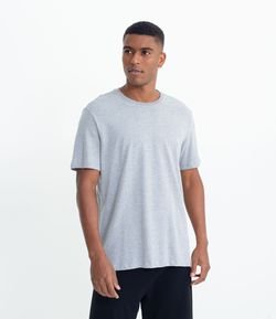 Camiseta Manga Curta de Pijama em Algodão