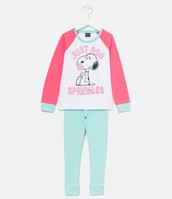 Pijama Infantil Longo Snoopy - Tam 2 a 12 anos