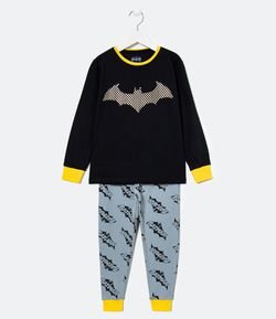 Pijama Infantil Longo Batman - Tam 2 a 12 anos