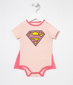 Body Infantil Disfraces Supergirl con Capa - Tam 0 a 18 meses