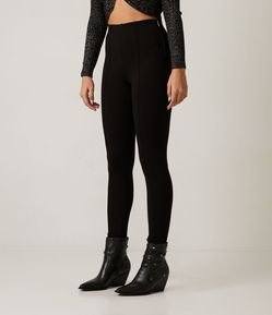 Calça Skinny Alfaiataria em Ponto Roma com Frisos