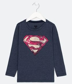 Camiseta Infantil Estampa Super Homem - Tam 2 a 14 anos