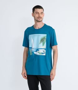 Camiseta Manga Curta em Algodão Peruano Paradise Coast