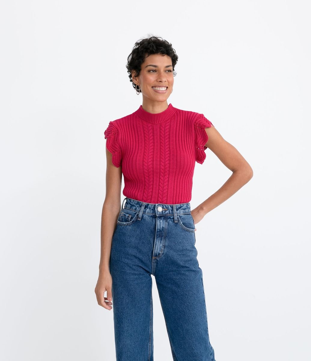 Blusa Regata em Tricô com Gola Altinha e Pontos Diferenciados é boa?