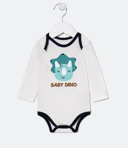 Body Infantil Baby Dino - Tam 0 a 18 meses