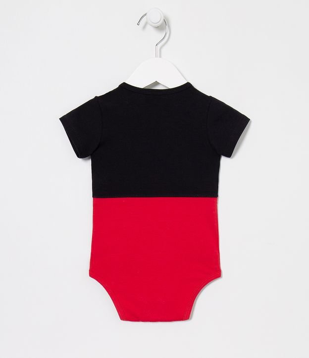 Body Infantil Disfraz Mickey con Gorra - Tam 0 a 18 meses Negro 4