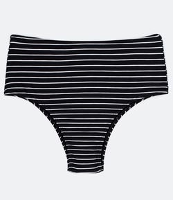 Biquíni Calcinha Hot Pants Estampado com Listras Curve & Plus Size