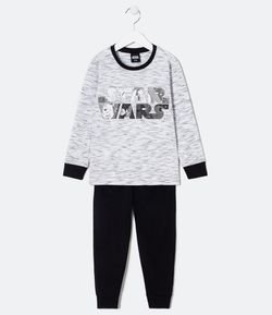 Pijama Infantil  Longo Star Wars - Tam 5 a 14 anos