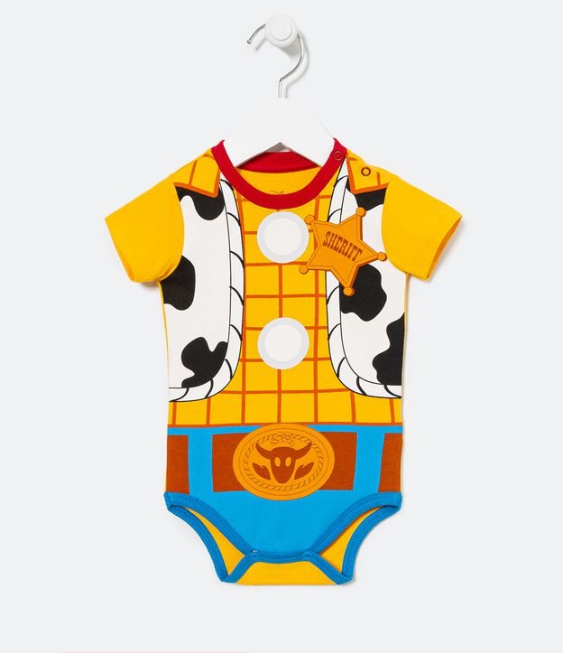 Body Infantil Disfrace Woody Tor Story - Tam 0 a 18 meses Amarillo 1