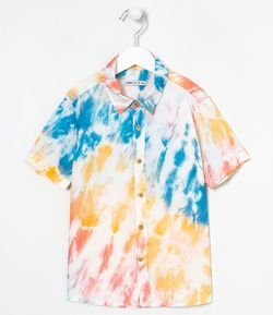 Camisa Infantil Tie Dye - Tam 5 a 14 anos