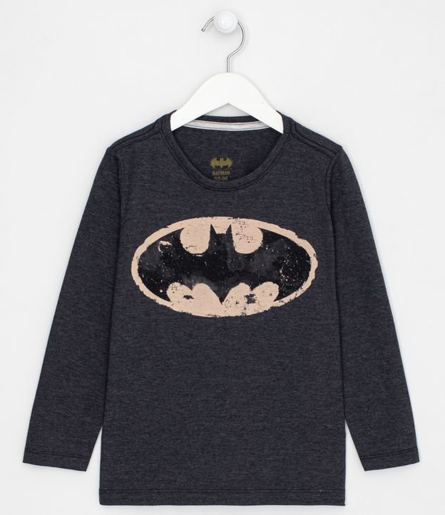 Camiseta Infantil Estampa Batman - Tam 2 a 14 anos