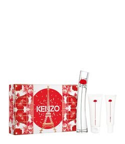 Kit Perfume Feminino Kenzo Flower By Kenzo EDP + Body Lotion + Creme De Mãos