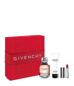 Kit Perfume Feminino Givenchy Linterdit EDP + Body Lotion + Batom Mini Rouge 333