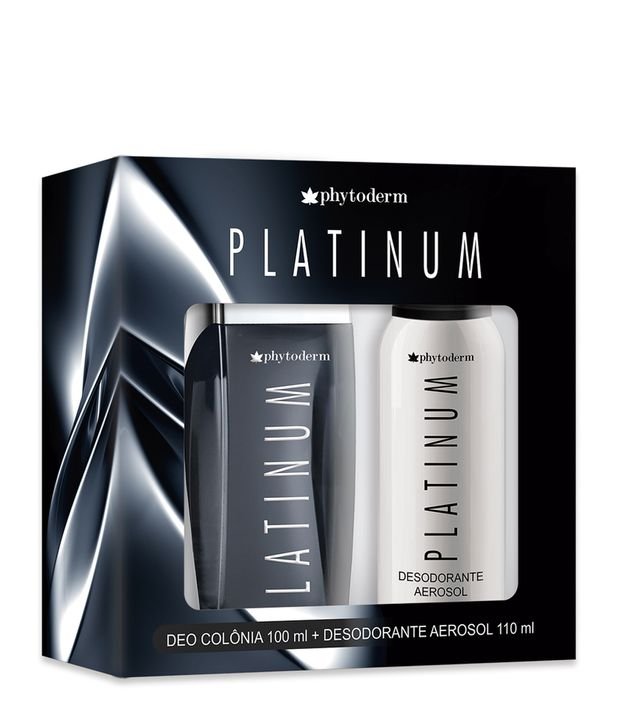 Kit Colônia Masculina Phytoderm Platinum + Desodorante