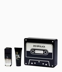 Kit Perfume Masculino Carolina Herrera 212 Vip Black Eau De Parfum + Gel De Banho