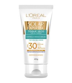 Protetor Solar Facial L'Oréal Paris Solar Expertise Toque Seco FPS 30, 40g