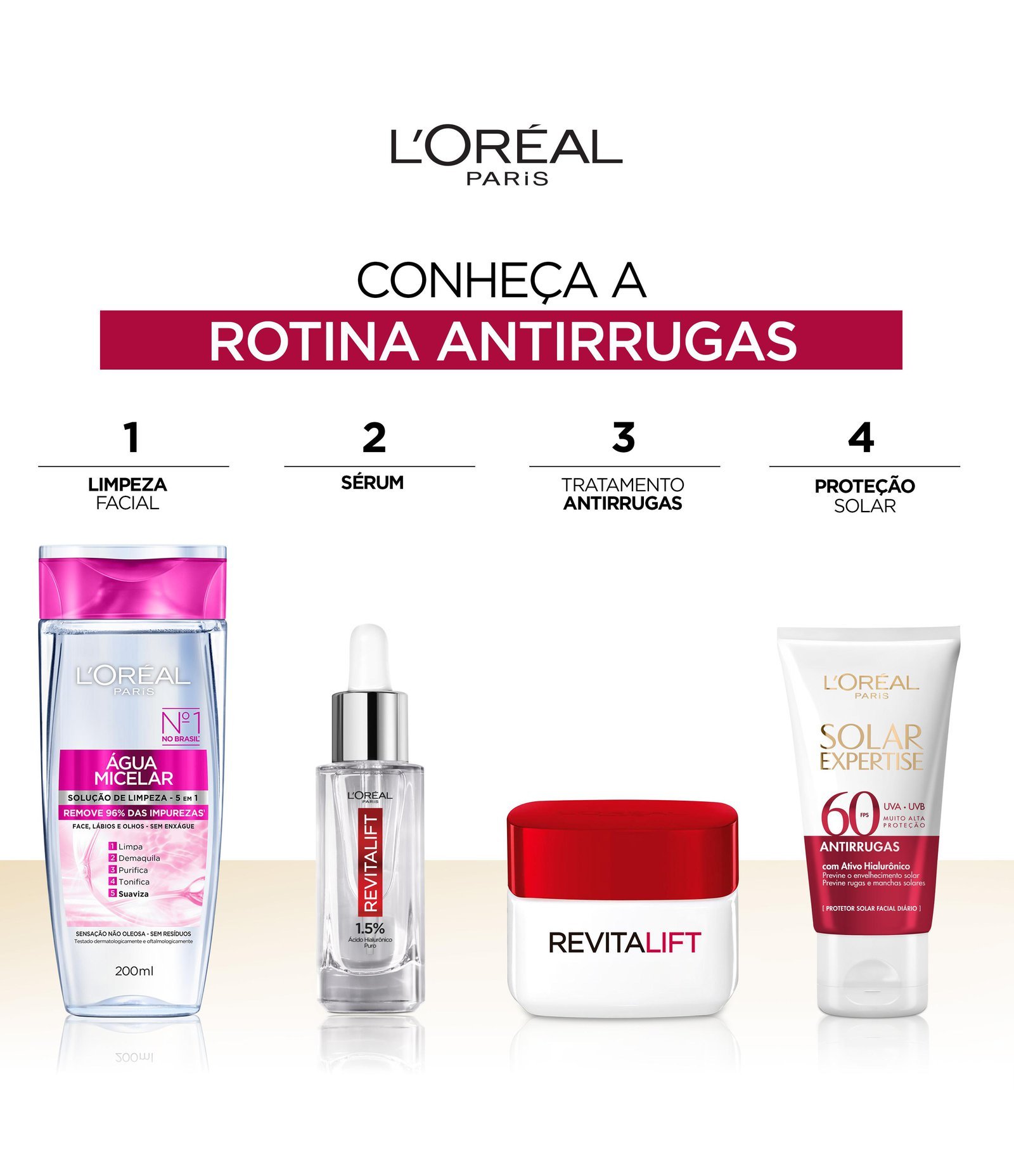 Protetor Solar Facial L'Oréal Paris Solar Expertise Antirrugas FPS 60, 40g 40g 7
