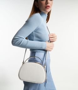 Bolsa Transversal Câmera Bag Arredondada e Duas Aberturas