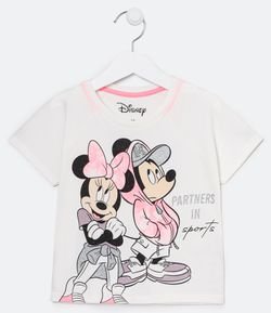 Blusa Infantil Mickey e Minnie - Tam 4 a 12 anos